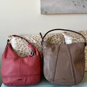 Calvin Klein and orYany leather handbags